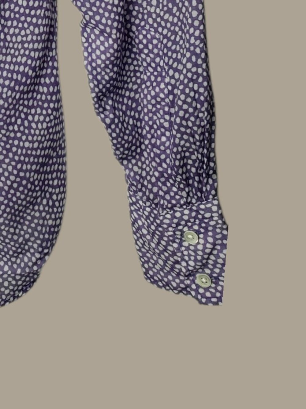 Benson Womens Purple Polka Dot Button-Up Shirt Purple Small - Picture 6 of 10